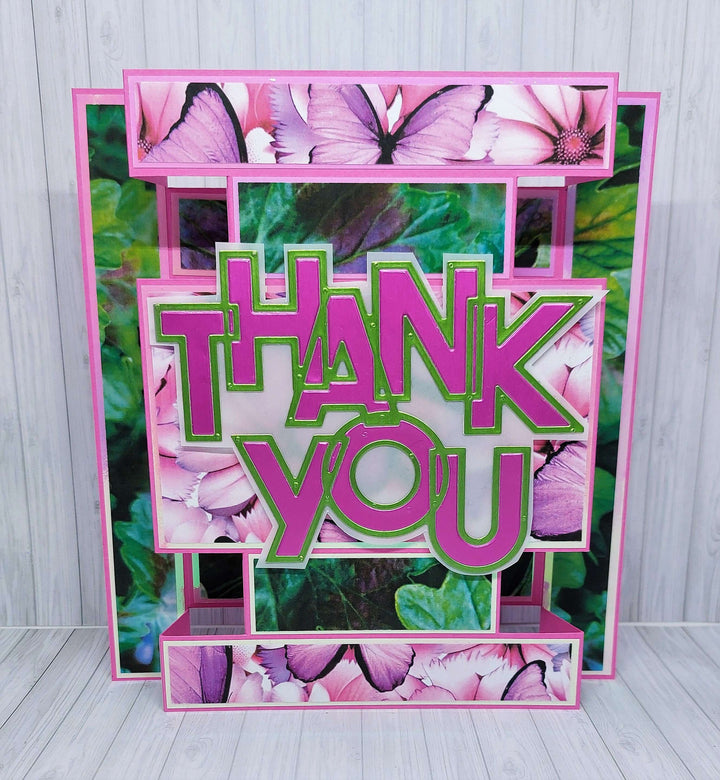 Kokorosa Metal Cutting Dies with Hollow "THANK YOU" Word
