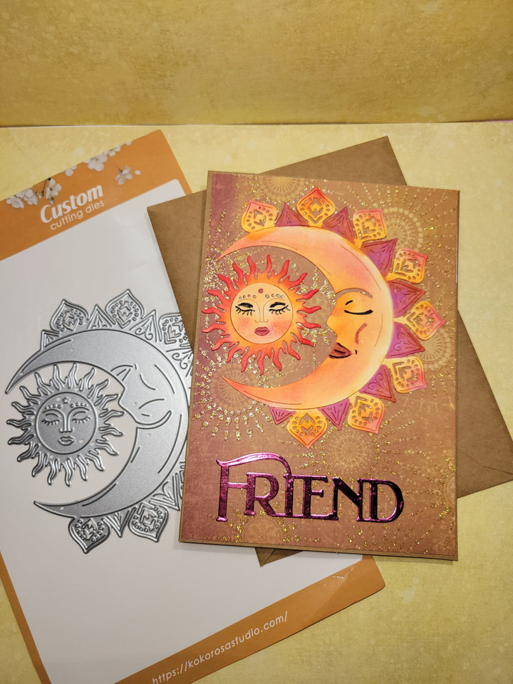 Kokorosa Metal Cutting Dies with Tarot Astrology Moon & Star