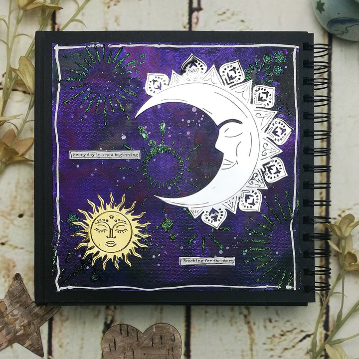 Kokorosa Metal Cutting Dies with Tarot Astrology Moon & Star