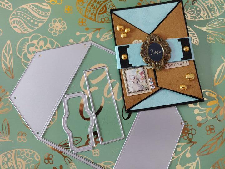 Kokorosa Metal Cutting Dies with Foldable Trapezoidal Board