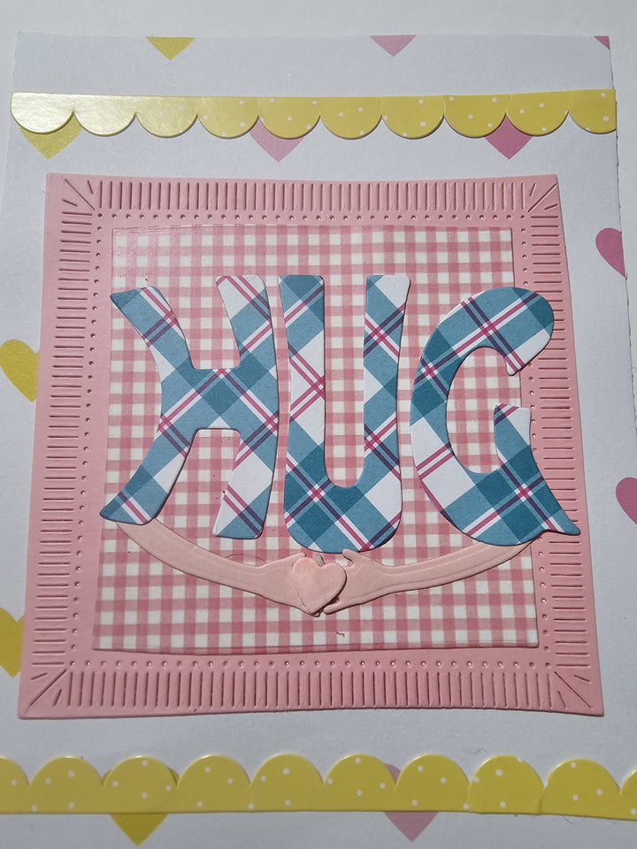 Kokorosa Metal Cutting Dies with "HUG" Word