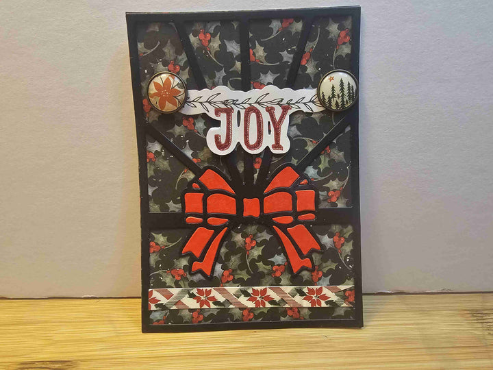 Kokorosa Metal Cutting Dies with Bow Tie & Lines Background Board