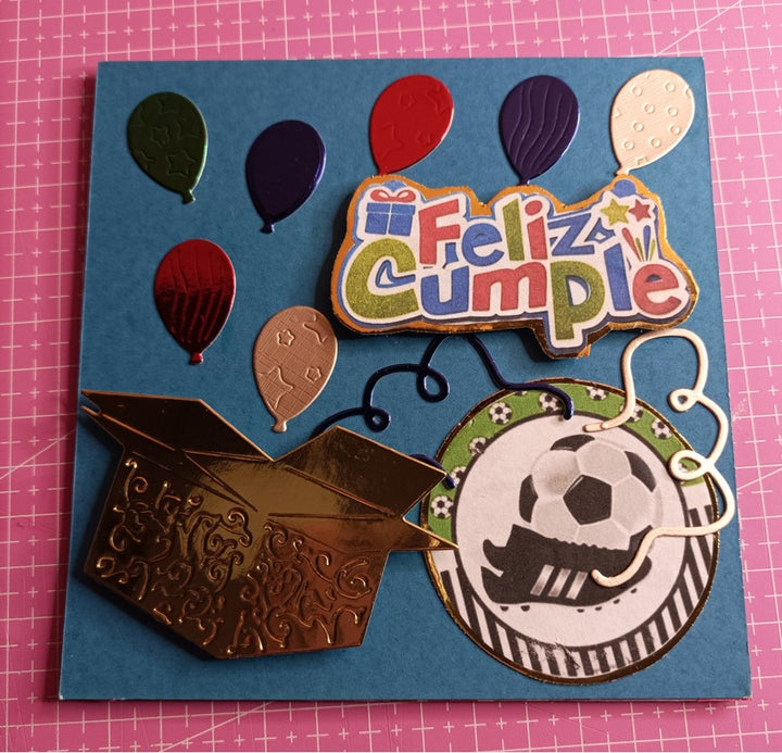 Kokorosa Metal Cutting Dies with Balloons Flying From Box