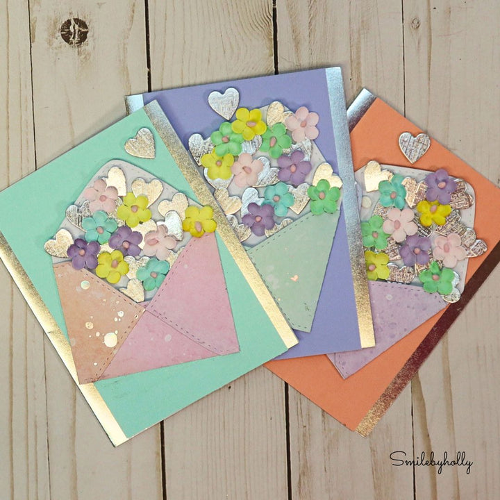 Kokorosa Metal Cutting Dies with Little Hearts & Envelope