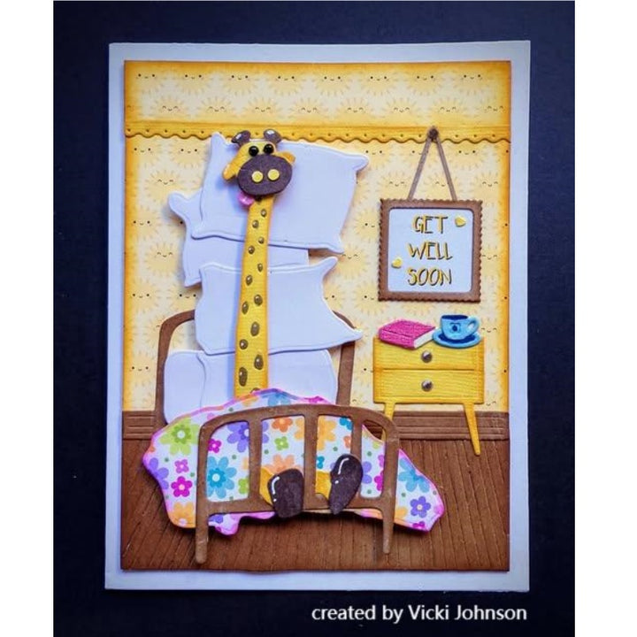 Kokorosa Metal Cutting Dies with Giraffe on the Bed