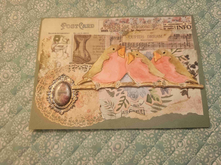 Kokorosa Metal Cutting Dies with Singing Hummingbirds