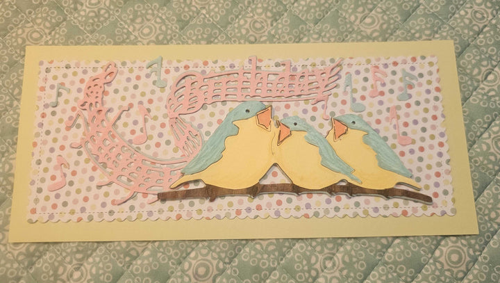 Kokorosa Metal Cutting Dies with Singing Hummingbirds