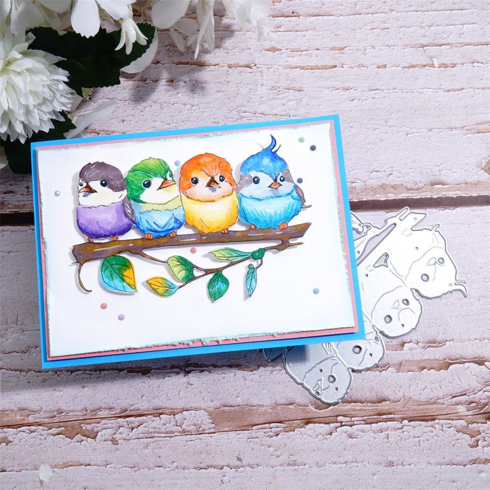 Kokorosa Metal Cutting Dies with Row of Cute Birds