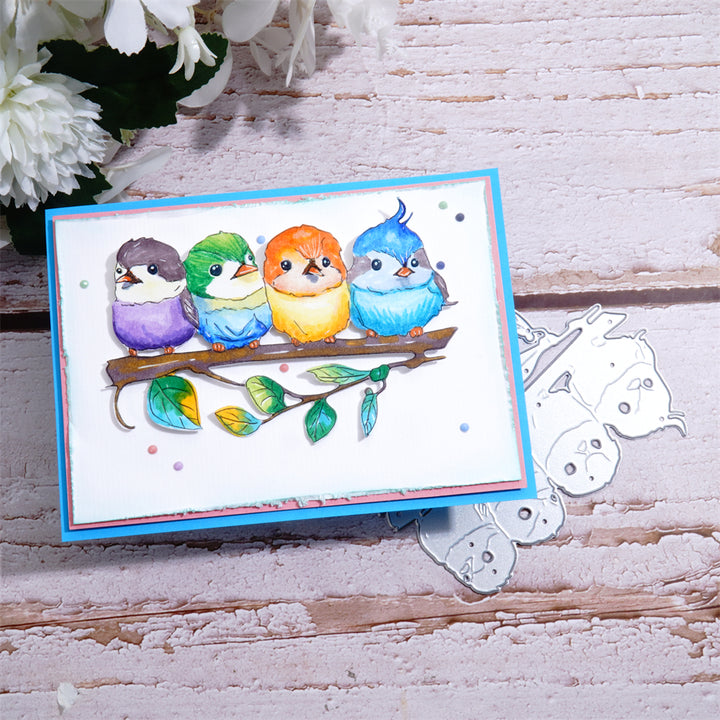 Kokorosa Metal Cutting Dies with Row of Cute Birds