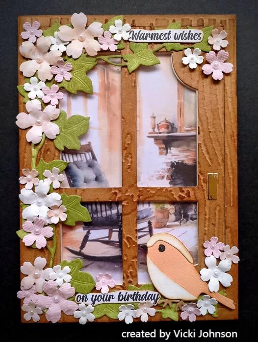 Kokorosa Metal Cutting Dies with Happy Easter Bunny Eggs and Window