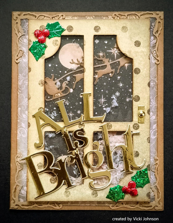 Kokorosa Metal Cutting Dies with Happy Easter Bunny Eggs and Window