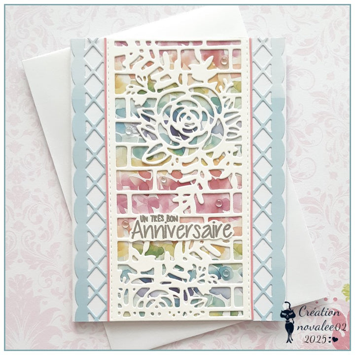 Kokorosa Metal Cutting Dies with Flower Wall Background Board