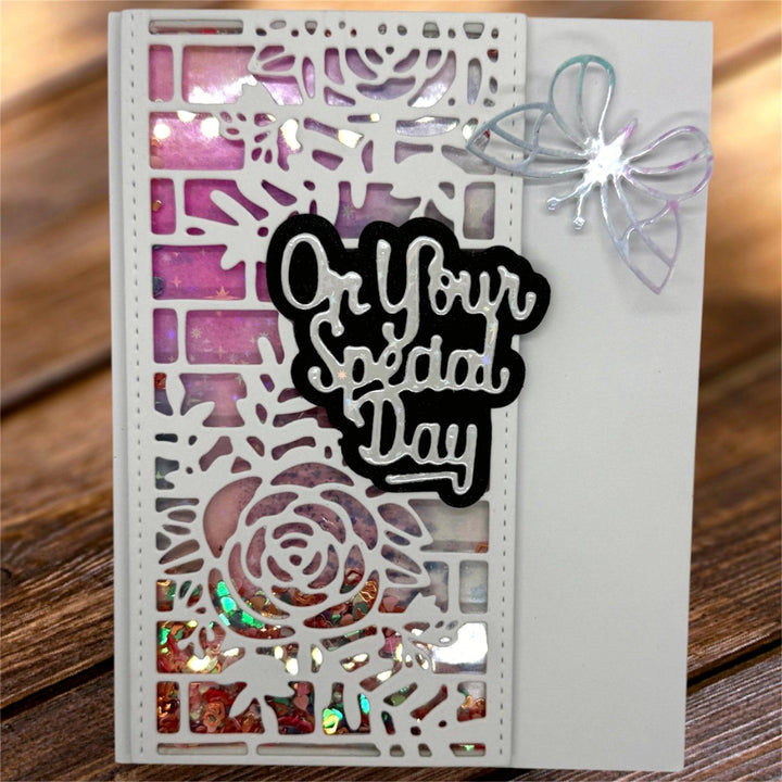 Kokorosa Metal Cutting Dies with Flower Wall Background Board