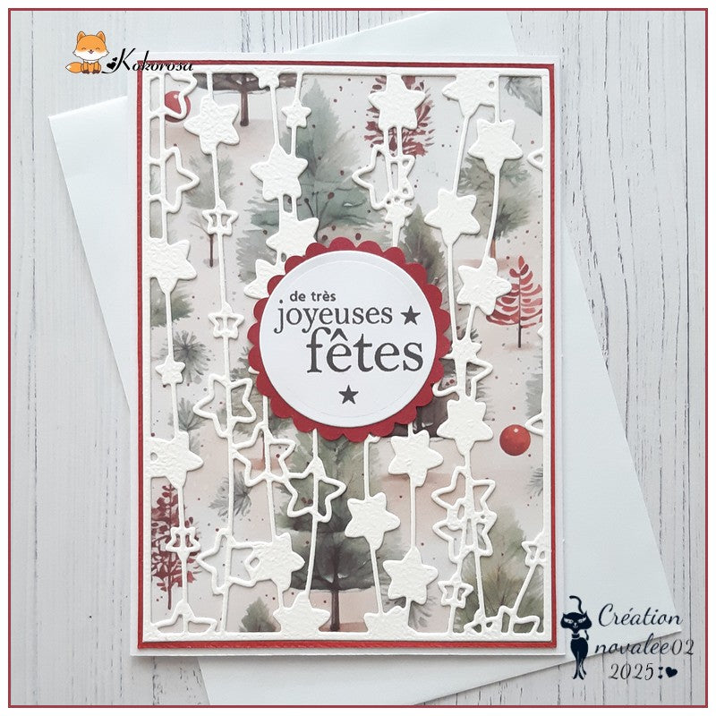 Kokorosa Metal Cutting Dies with Star Background Board