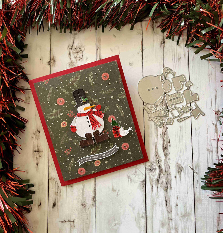 Kokorosa Metal Cutting Dies With Chubby Snowman