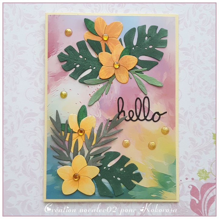 Kokorosa Metal Cutting Dies With Branch of Flowers
