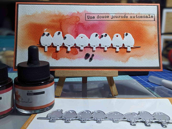 Kokorosa Metal Cutting Dies With Row of Birds