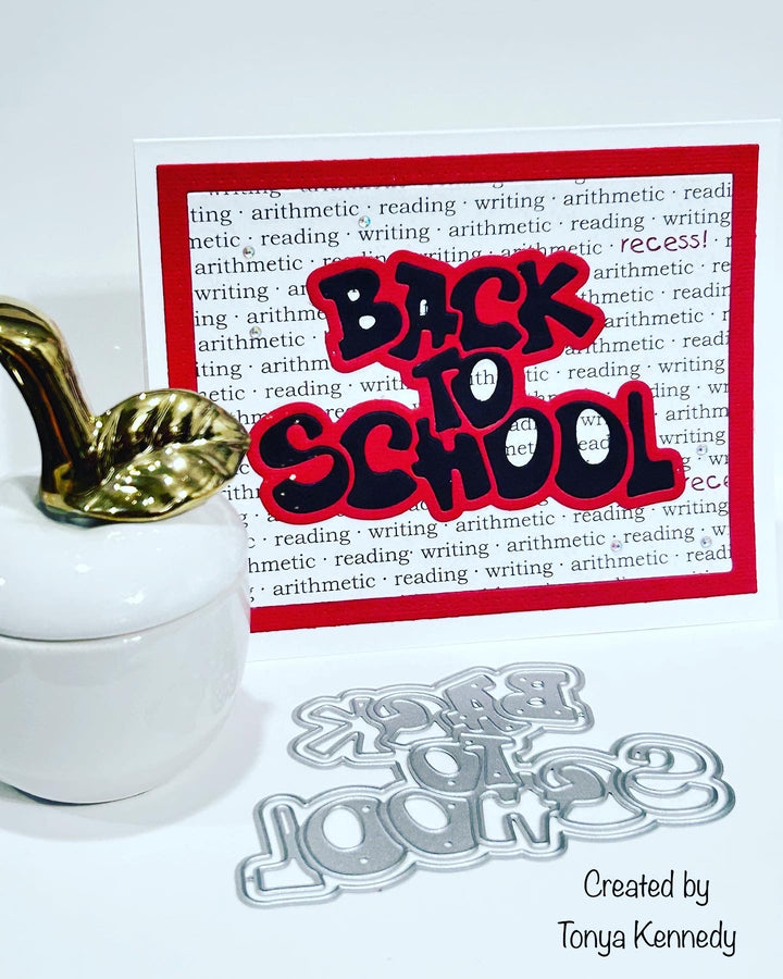 Kokorosa Metal Cutting Dies with "BACK TO SCHOOL" Word