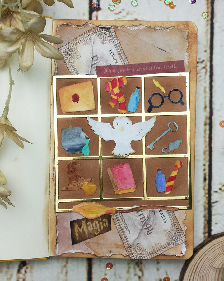 Kokorosa Metal Cutting Dies with Wizard World Frame Board