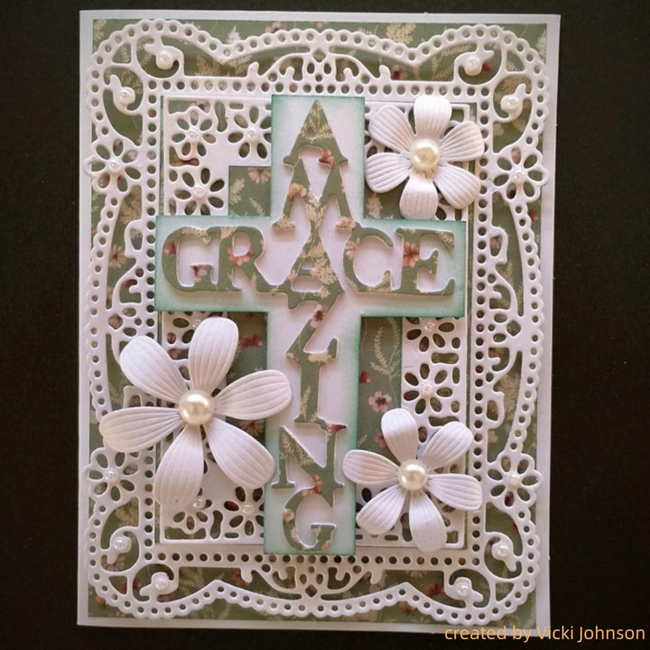 Kokorosa Metal Cutting Dies with "AMAZING GRACE" Word