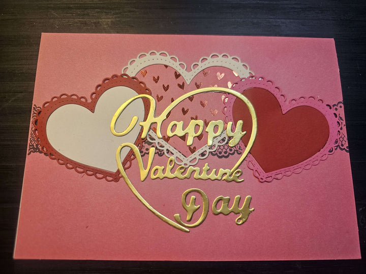 Kokorosa Metal Cutting Dies with "Happy Valentine's Day" Word