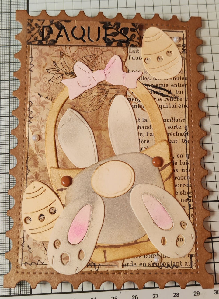 Kokorosa Metal Cutting Dies with Bunny in Basket