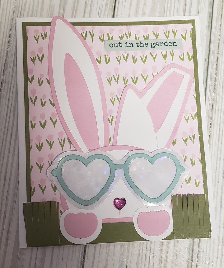 Kokorosa Metal Cutting Dies with Cool Bunny Wearing Sunglasses
