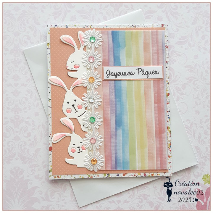 Kokorosa Metal Cutting Dies with Bunny Border