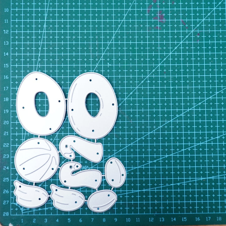 Kokorosa Metal Cutting Dies with Flamingo Swimming Ring