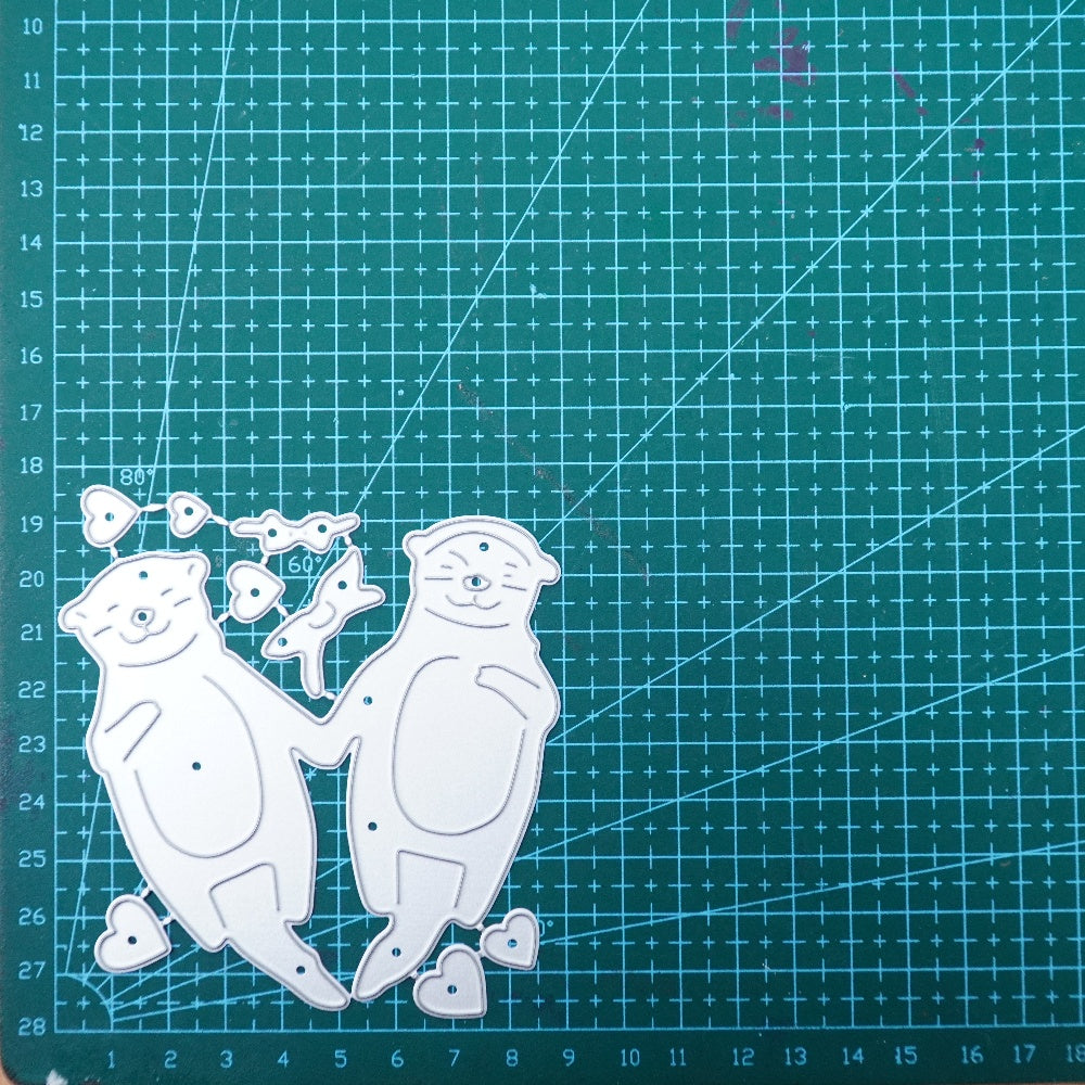 Kokorosa Metal Cutting Dies with Sea Otter Couple