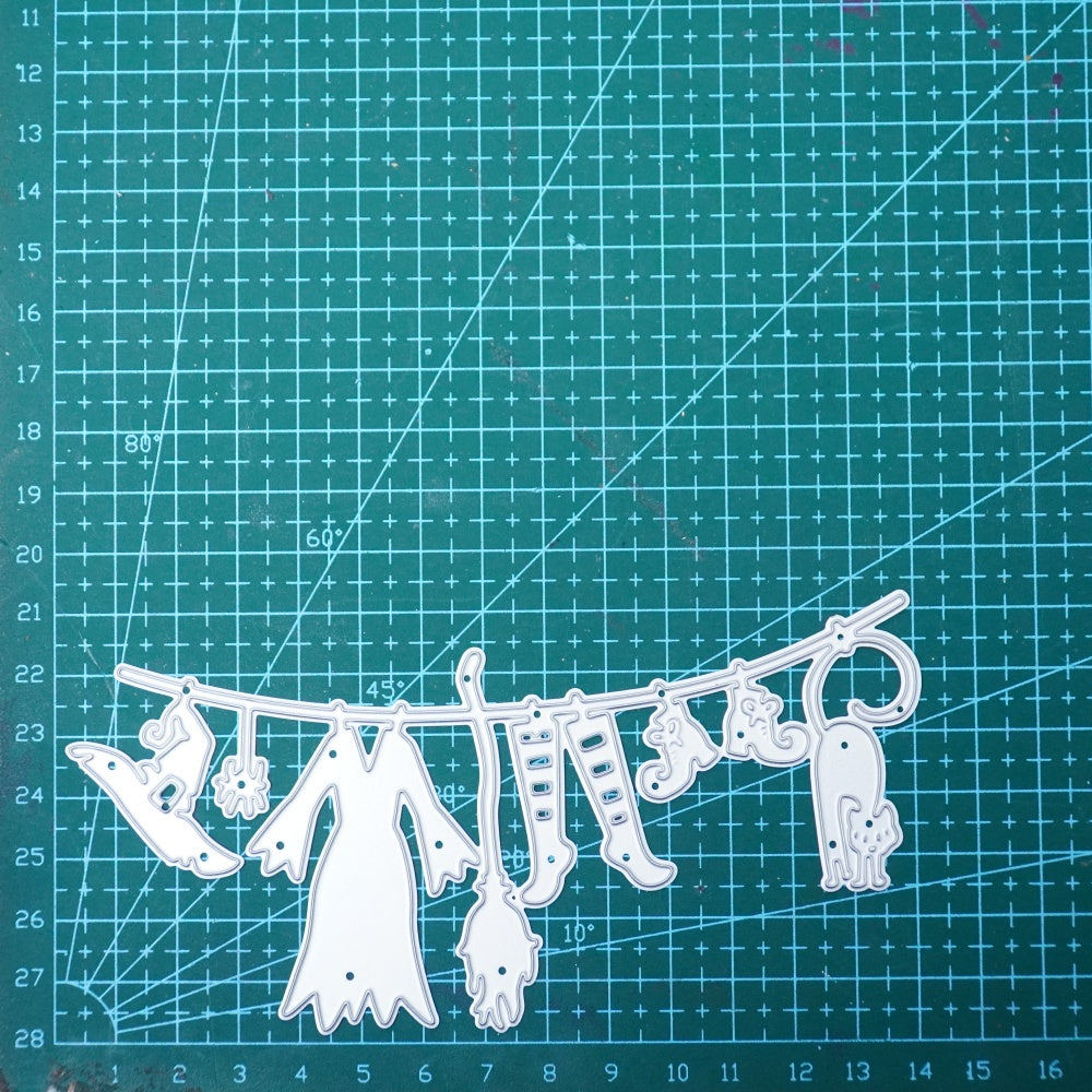 Kokorosa Metal Cutting Dies with Hanging Witch Suit