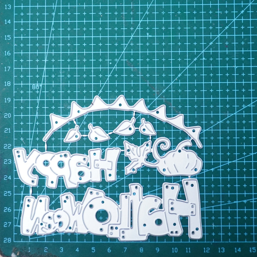 Kokorosa Metal Cutting Dies with Happy Halloween Word
