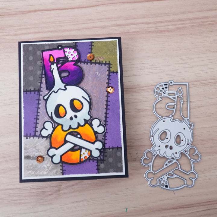 Kokorosa Metal Cutting Dies with Skeleton BOO Word