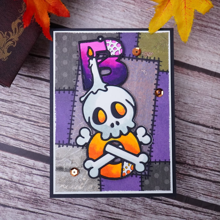 Kokorosa Metal Cutting Dies with Skeleton BOO Word