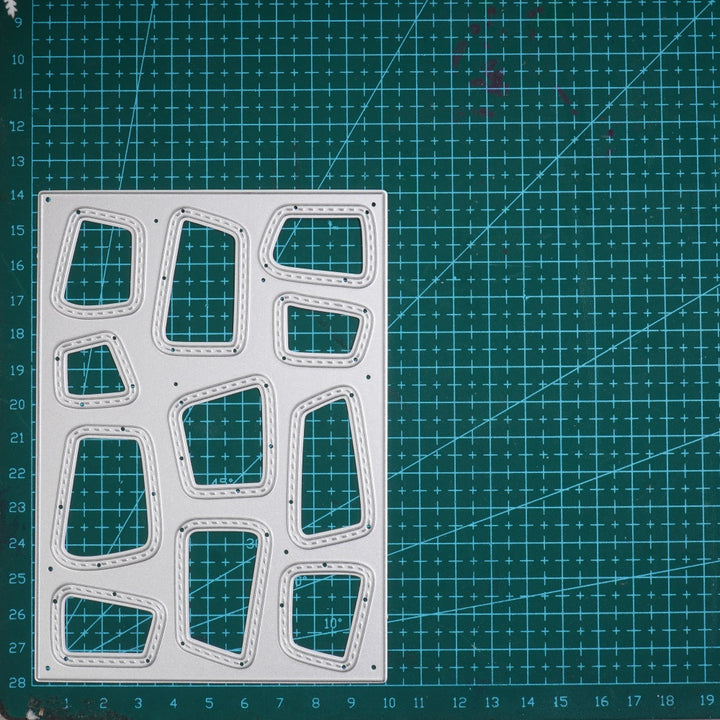 Kokorosa Metal Cutting Dies with Irregular Frame Background Board