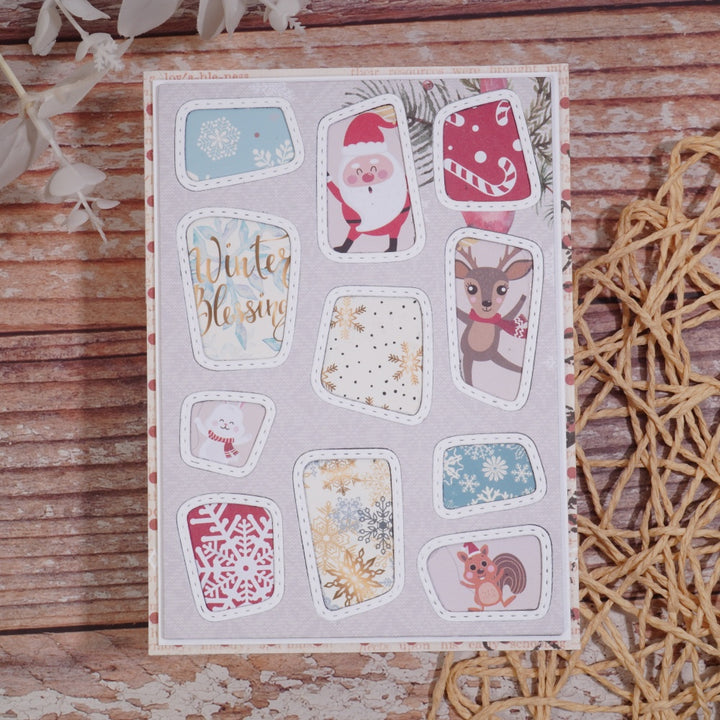 Kokorosa Metal Cutting Dies with Irregular Frame Background Board