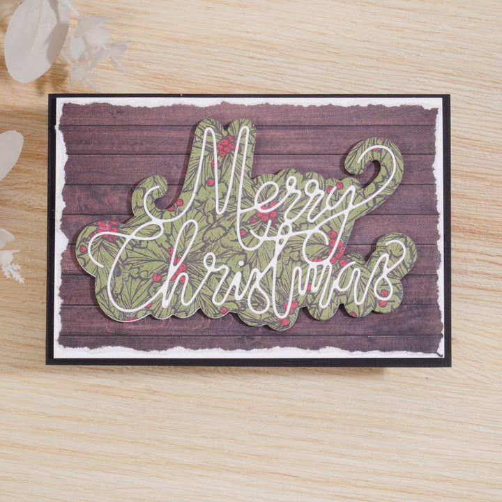 Kokorosa Metal Cutting Dies with Merry Christmas Word