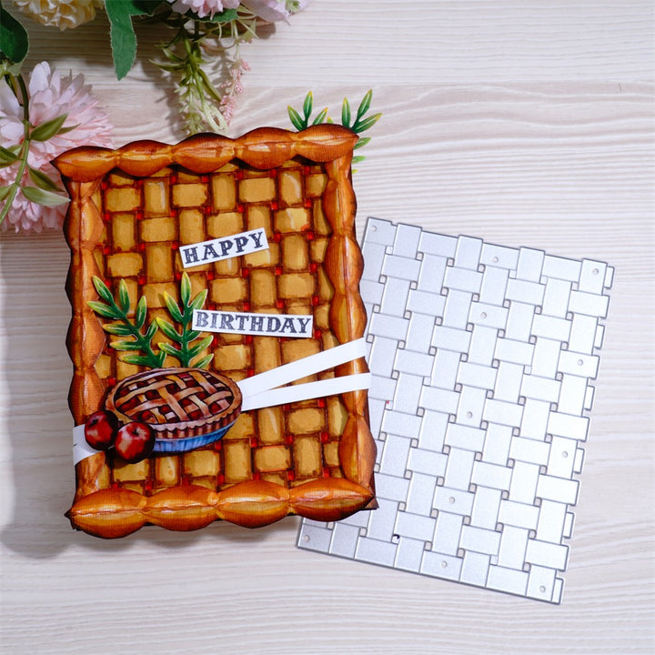 Kokorosa Metal Cutting Dies With Bamboo Weaving Background Board