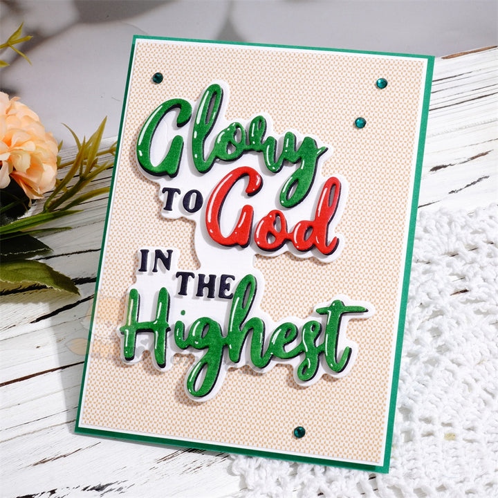 Kokorosa Metal Cutting Dies with Glory to 'God in the Highest' Word