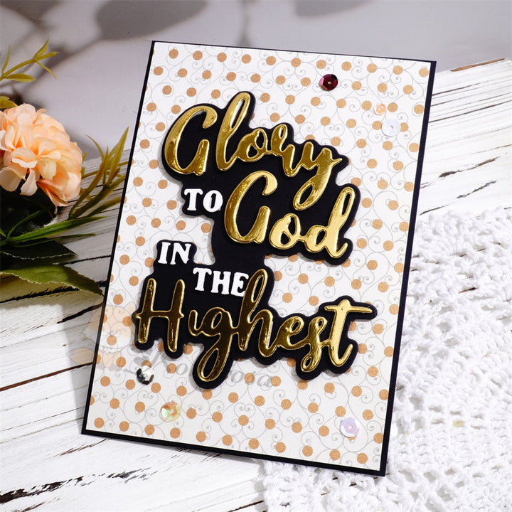 Kokorosa Metal Cutting Dies with Glory to 'God in the Highest' Word