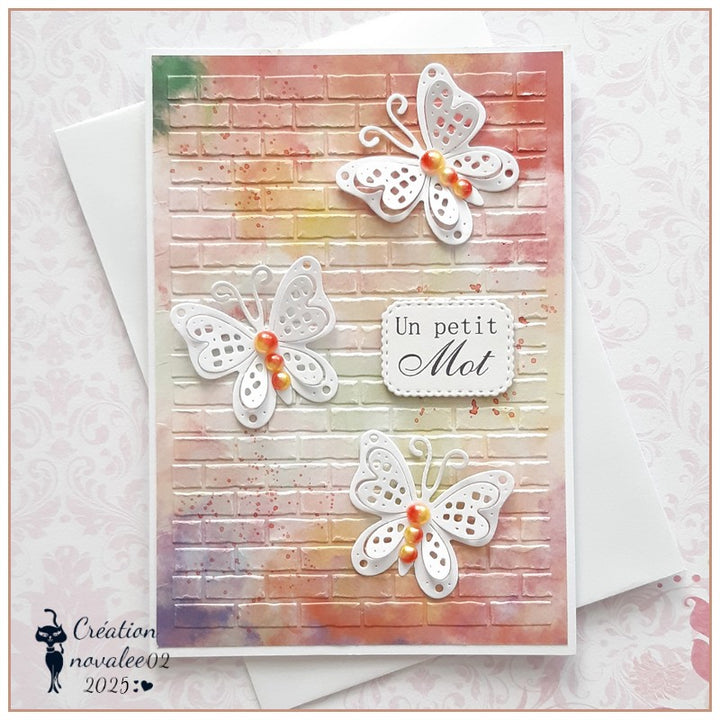 Kokorosa Plastic Bricks Pattern Embossing Folder