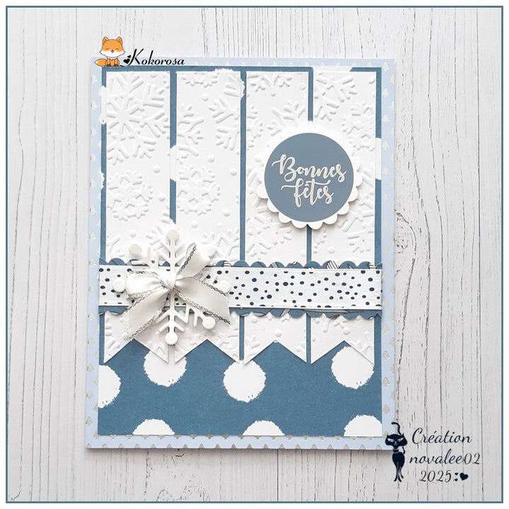 Kokorosa Plastic Snowflakes Embossing Folder