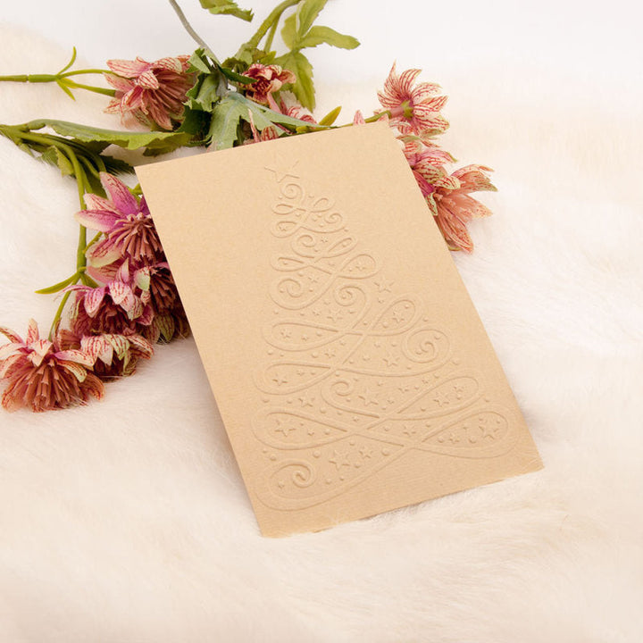 Kokorosa Wavy Line Christmas Tree Emboss Folder