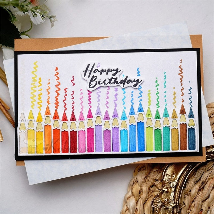 Kokorosa Metal Cutting Dies With Crayons Border Board