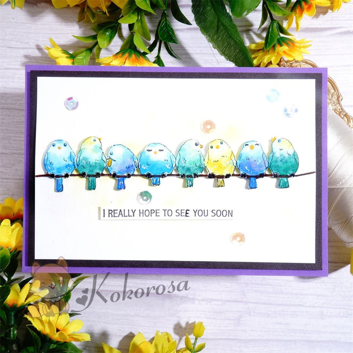 Kokorosa Metal Cutting Dies With Row of Birds