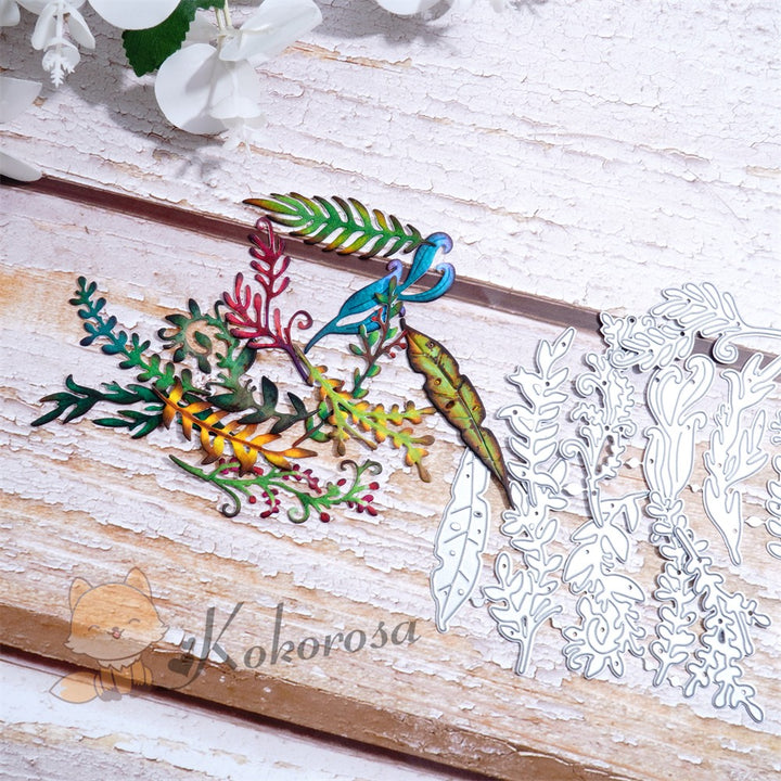 Kokorosa Metal Cutting Dies with 12pc Leaves