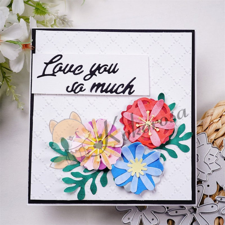 Kokorosa Metal Cutting Dies with 24Pcs Various Flowers
