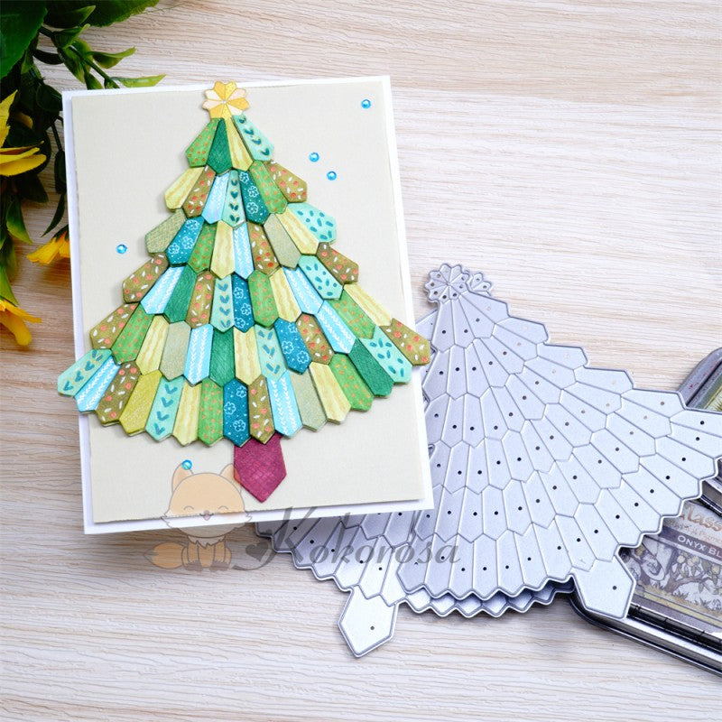 Kokorosa Metal Cutting Dies with 2pc Christmas Tree