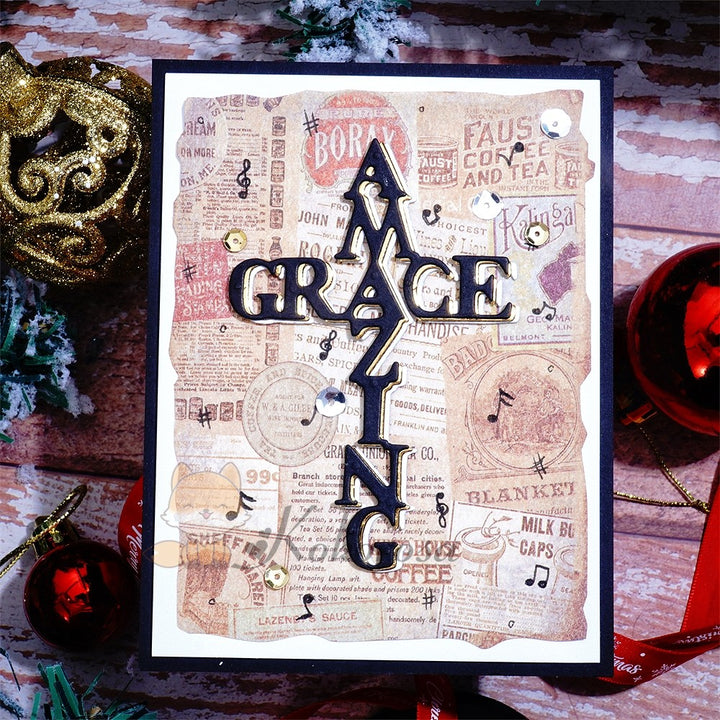 Kokorosa Metal Cutting Dies with "AMAZING GRACE" Word