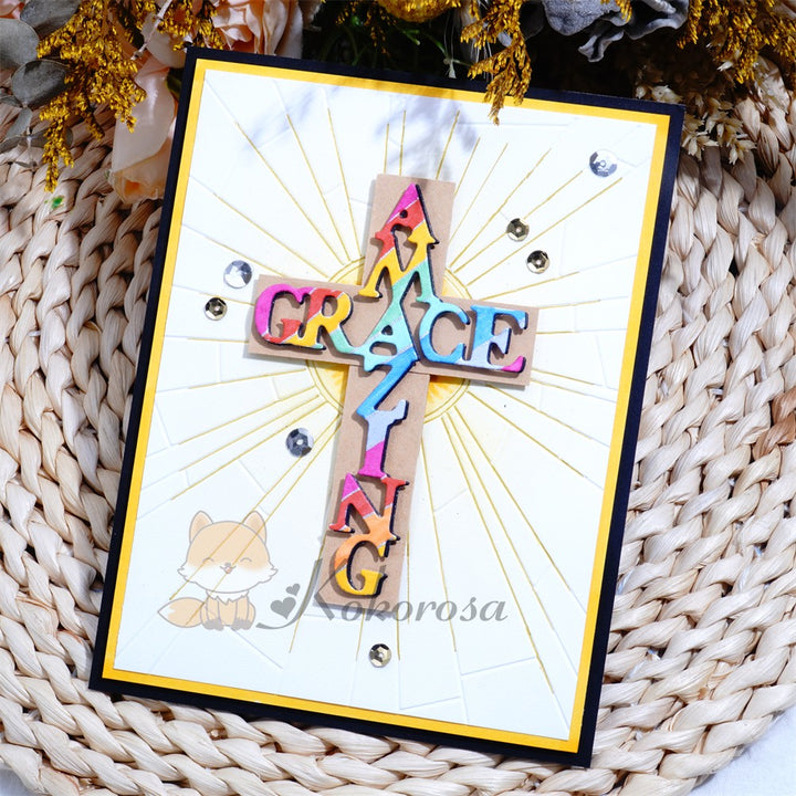 Kokorosa Metal Cutting Dies with "AMAZING GRACE" Word